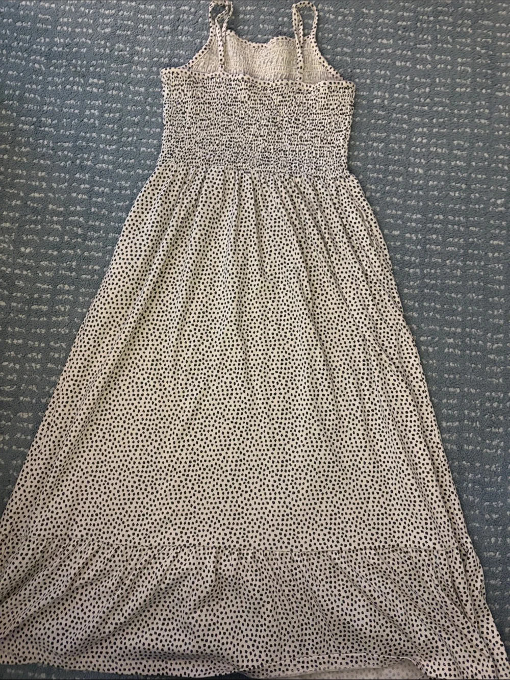 Target White Dress with Black Dot Print